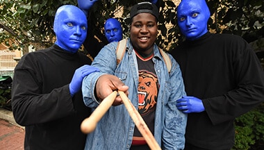 Winner of 2017 Edition Blue Man Group Drum-Off Contest